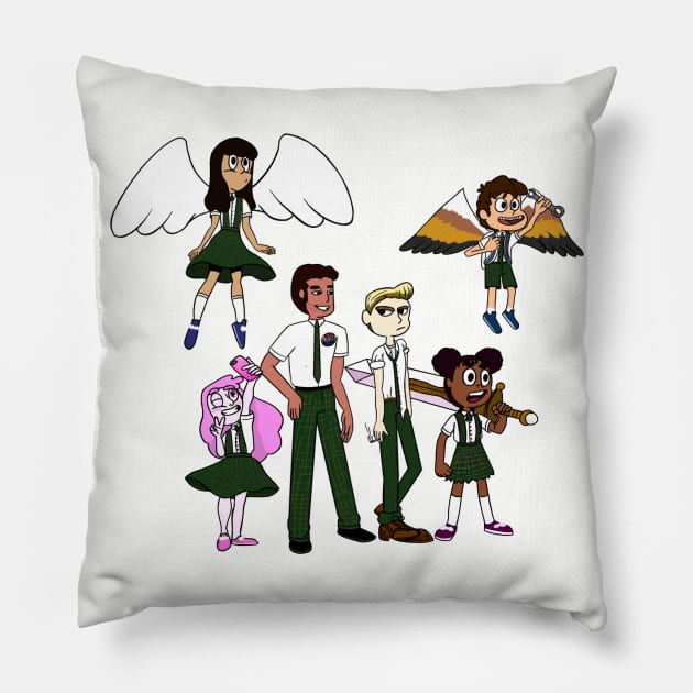 Olympus Academy Pillow by GingerCatGirlPrime 