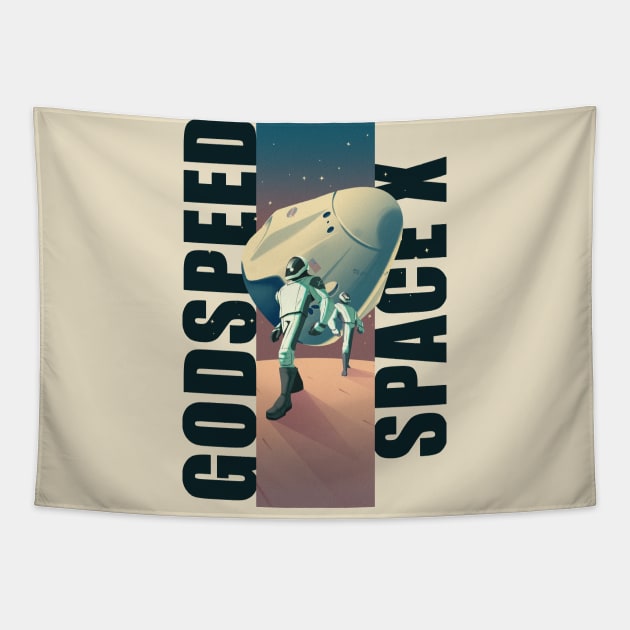 spaceX Tapestry by sythelum