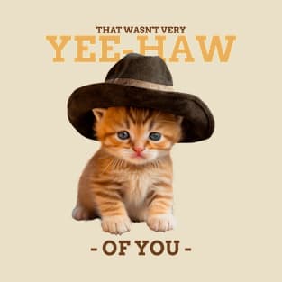 Cute Kitten Cowboy T-Shirt