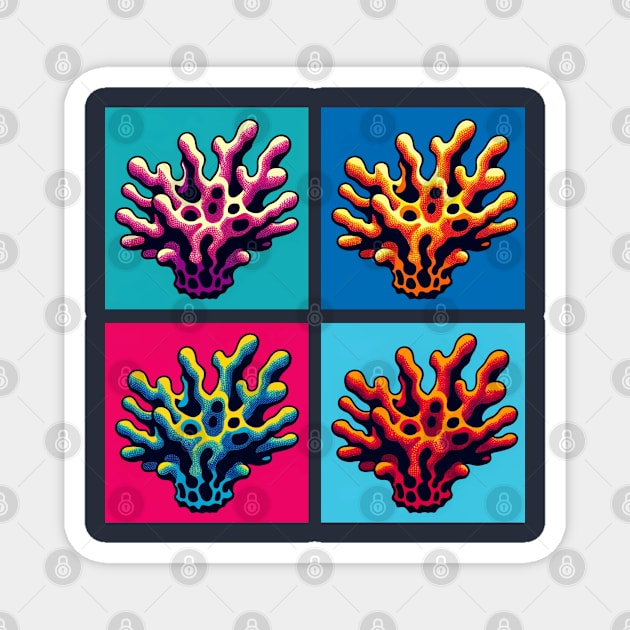 Pop Sponge Art - Trendy Marine Life Magnet by PawPopArt