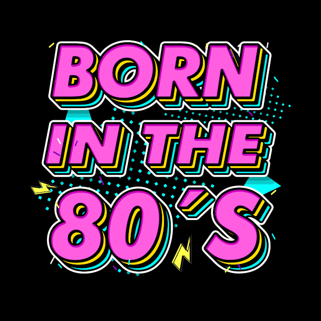 Born in the 80s Retro Gift idea for 40th birthday by dconciente