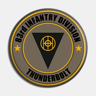 83rd Infantry Division Patch Thunderbolt (Front & Back logo) Pin