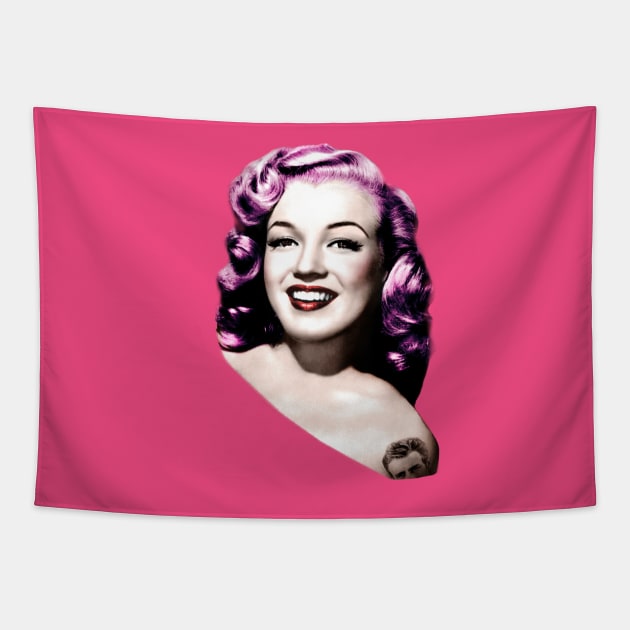 Rockabilly Marilyn Tapestry by tamsinlucie