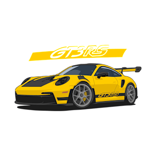 Car 911 gt3 rs yellow T-Shirt