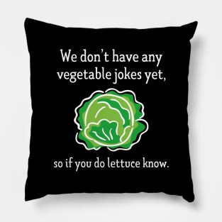 Vegetable Jokes Pillow