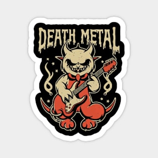 Death Metal Satanic Baphomet Cat Magnet