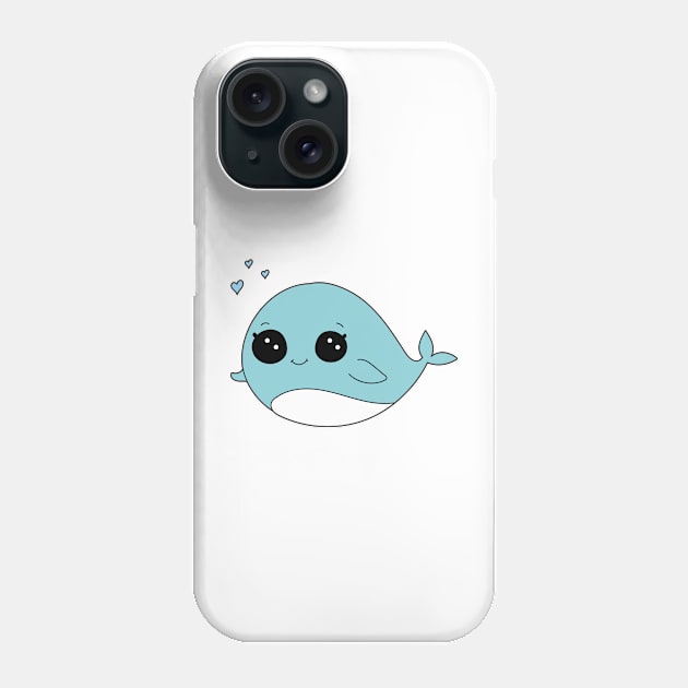 Cute Whale Kawaii Phone Case by IstoriaDesign