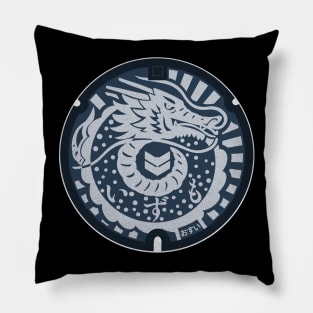 Izumo Manhole Cover Art Pillow