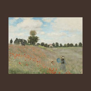 Poppy Field - Claude Monet T-Shirt