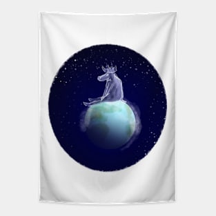 Moose in Space Tapestry