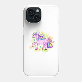 magical pink unicorn Phone Case