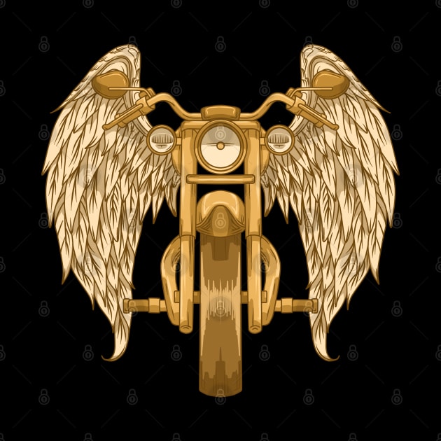 motorcycle with angel wings by Markus Schnabel