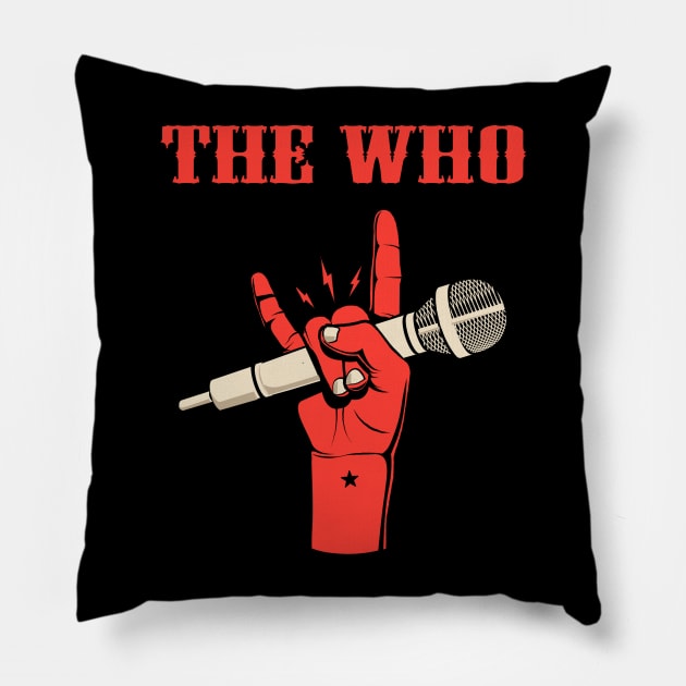 THE WHO BAND Pillow by dannyook