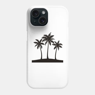 Silhouette Serenity - Long Palm Trees Phone Case