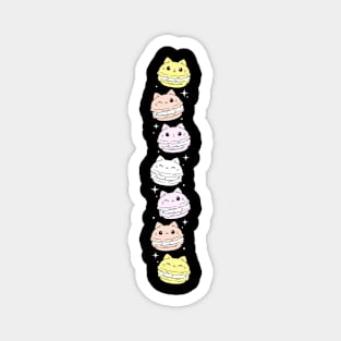 Pangender Pride Flag Month Cute Cat Kawaii Macaron Magnet