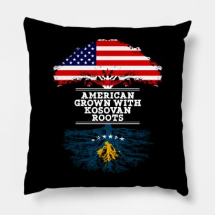 American Grown With Kosovan Roots - Gift for Kosovan From Kosovo Pillow