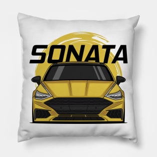 Front Yellow Sonata Sedan 8 Gen Pillow