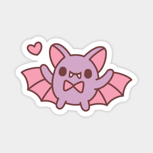 Cute Vampire Bat With Bow Tie Magnet