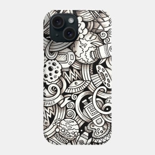 Space Art Doodle 1 Phone Case