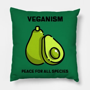 Veganism Peace For All Species Pillow