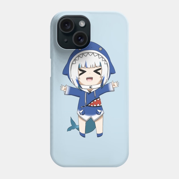 Smol Gawr Gura Phone Case by Ghazinagato