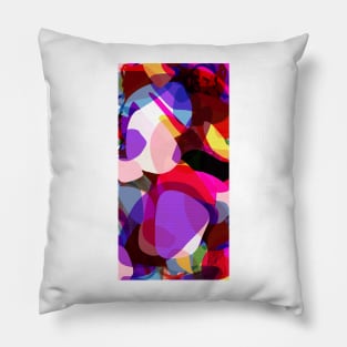 Abstract Hot Tone Color Watercolor Pillow