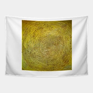 gold spiral Tapestry