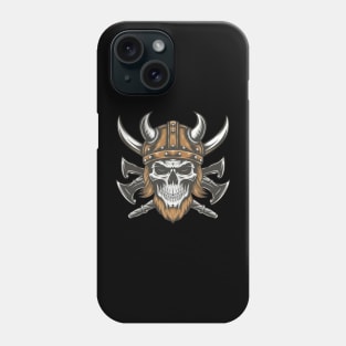 Vikings Skull tattoo art Phone Case