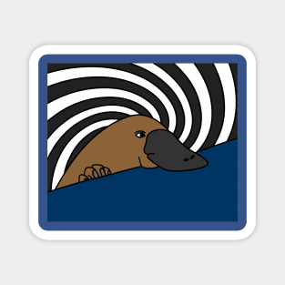 Platypus Vintage Retro Magnet