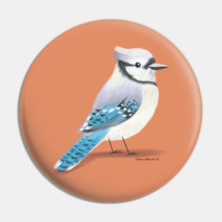 Blue Jay Bird Pin