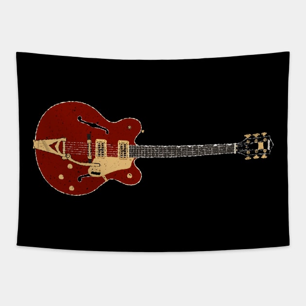 Chet Atkins Country Gentleman Guitar Tapestry by Daniel Cash Guitar