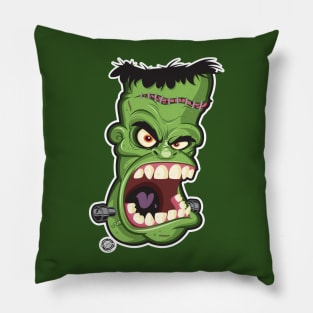 Halloween Frankenstein Head Shot Pillow