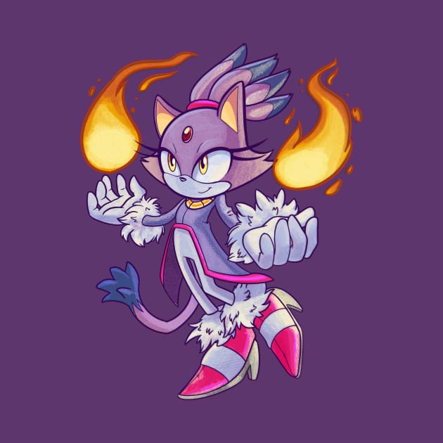 Blaze the Cat by SophieScruggs