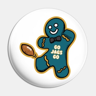 Jacksonville Jaguars Gingerbread Man Pin
