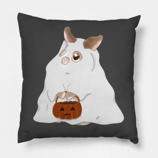 see trough rabbit ghost _ Bunniesmee Halloween Edition Pillow