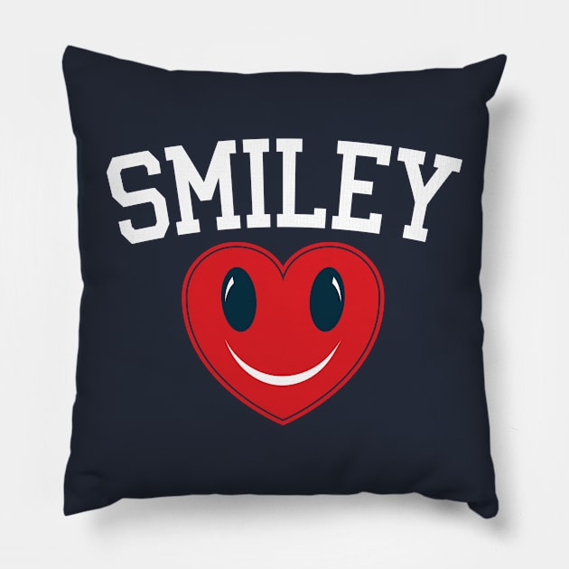 Smiley v4 Pillow by Emma