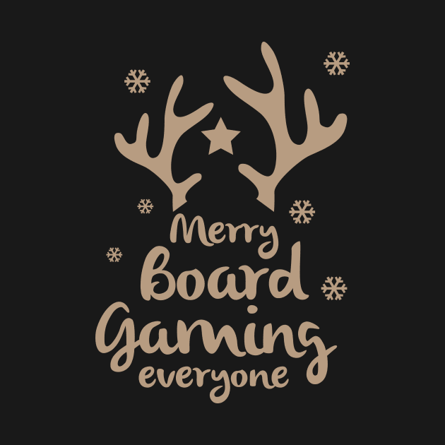 Merry Board Gaming Everyone - Board Games Design - Gaming Art by MeepleDesign