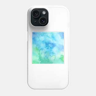 Abstract Watercolor Blue Skies Phone Case