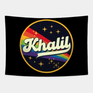 Khalil // Rainbow In Space Vintage Style Tapestry