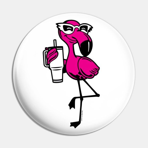 Flamingo Vibes Pin by Bomb171