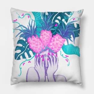 Pineapples are in my head (dreamland inspired colorway) Pillow