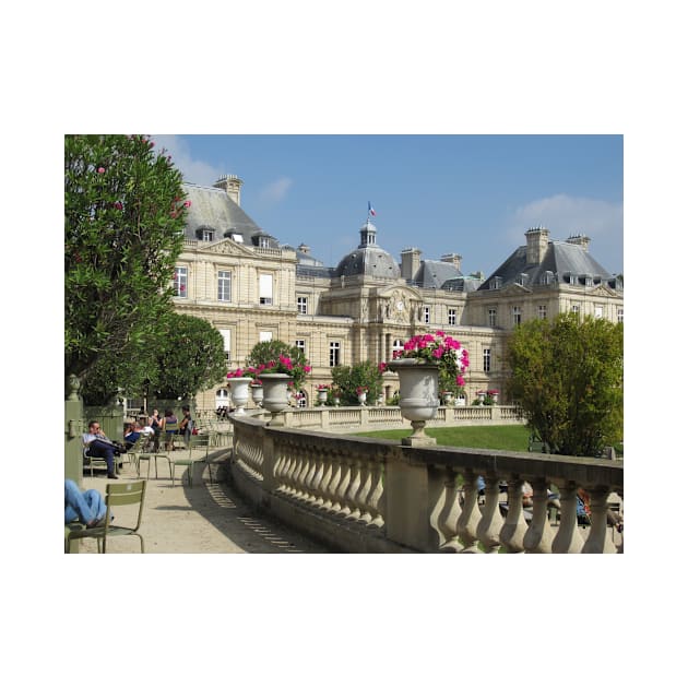 Paris Luxembourg Gardens and Senate by BlackBeret