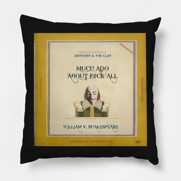 Much ado about eff all - coaster Pillow by BenCowanArt