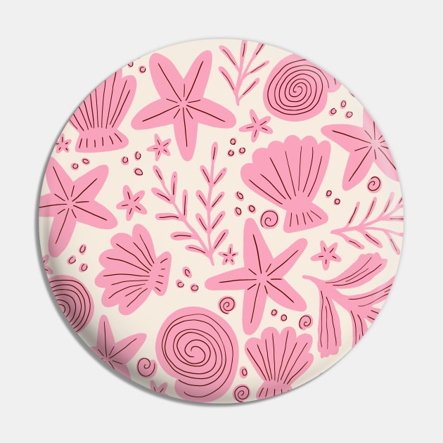 Treasures from the beach - Pink Pin by Natalisa