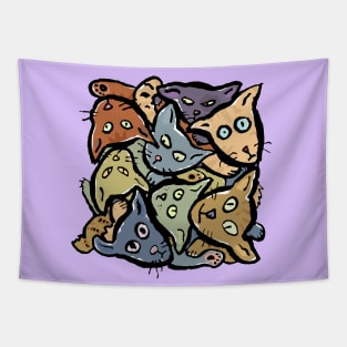 cat cube Tapestry