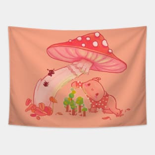 Toadstool and mini forest Tapestry