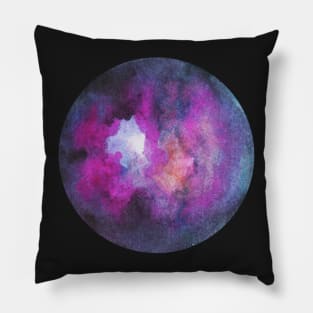 Galaxy Purple Moon Pillow