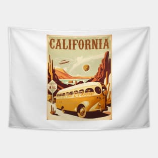 Colorado Desert California Vintage Travel Art Poster Tapestry