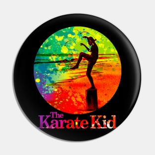 Watercolor Karate Kid Pin