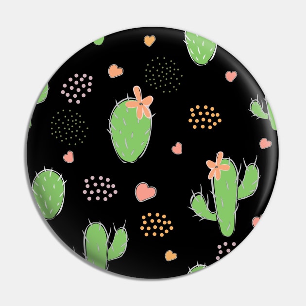 Cute Cactus Pin by KristinaStellar 